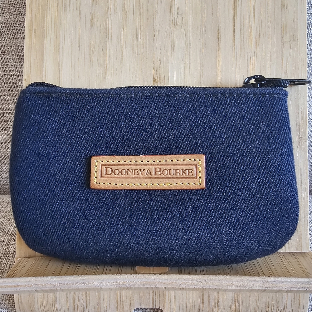 Dooney & Bourke Cabriolet Coin Purse, Navy Canvas
